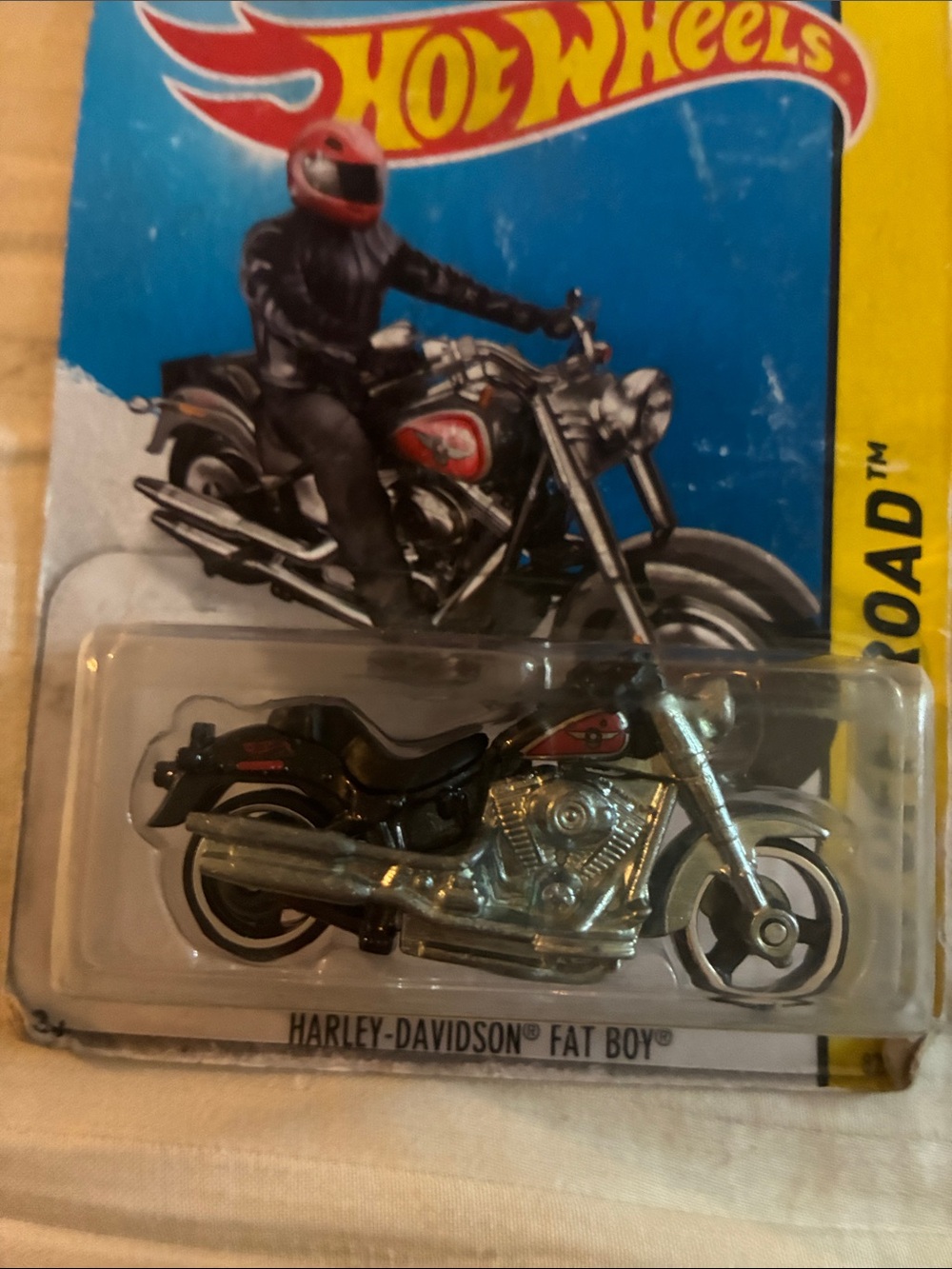 Harley-Davidson Fat Boy Toy Motorcycle - Black & Silver
